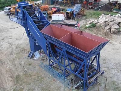 Mobile concrete batching plant YHZS60