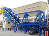 Mobile concrete batching plant YHZS75